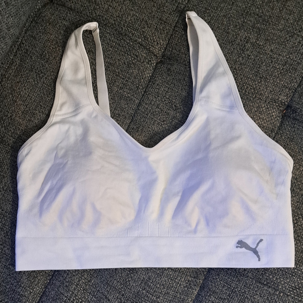 Puma Women's Black and White Sports Bra Set - Picture 4 of 5